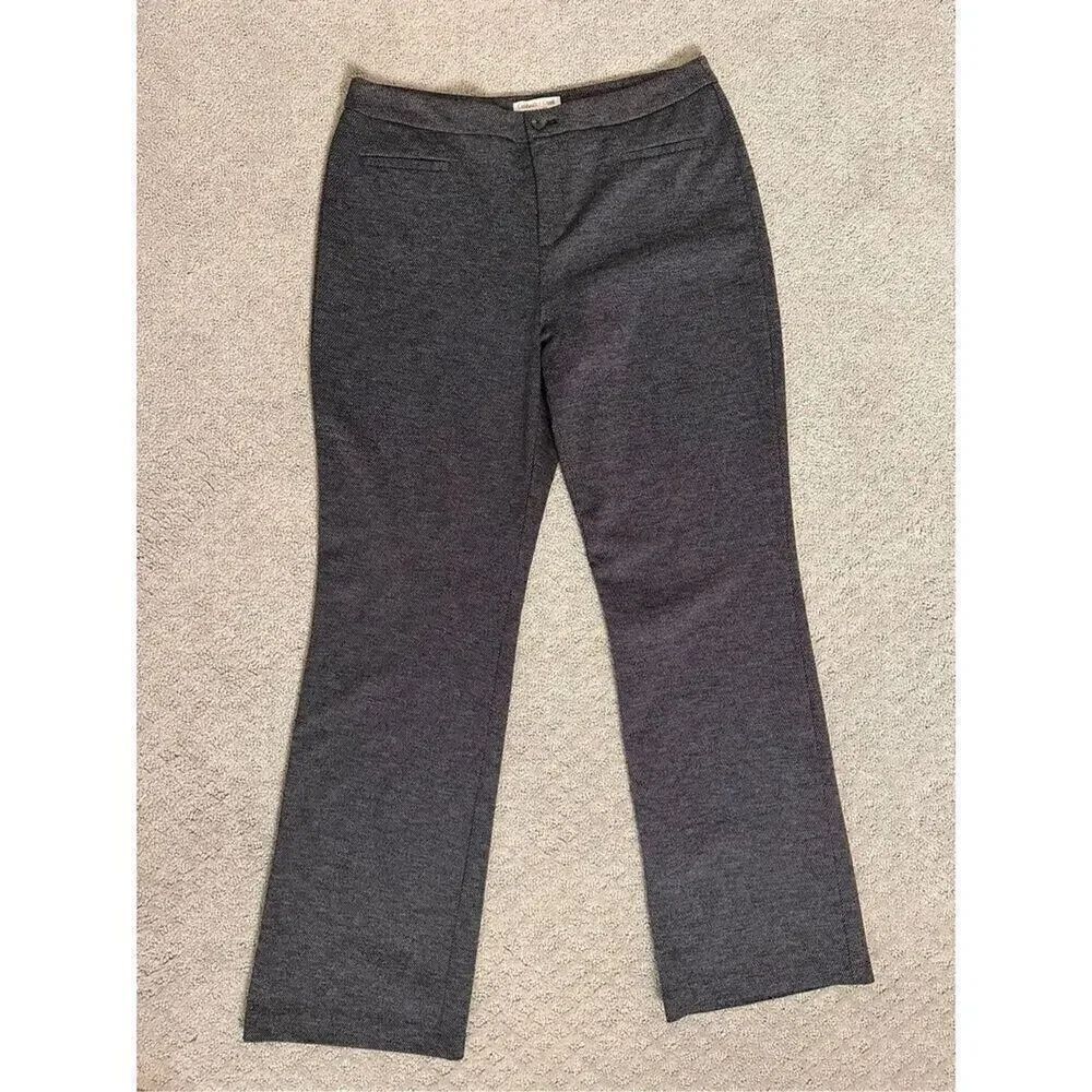 NEW Coldwater Creek Natural Fit Stretch Fit Gray Pants size 12